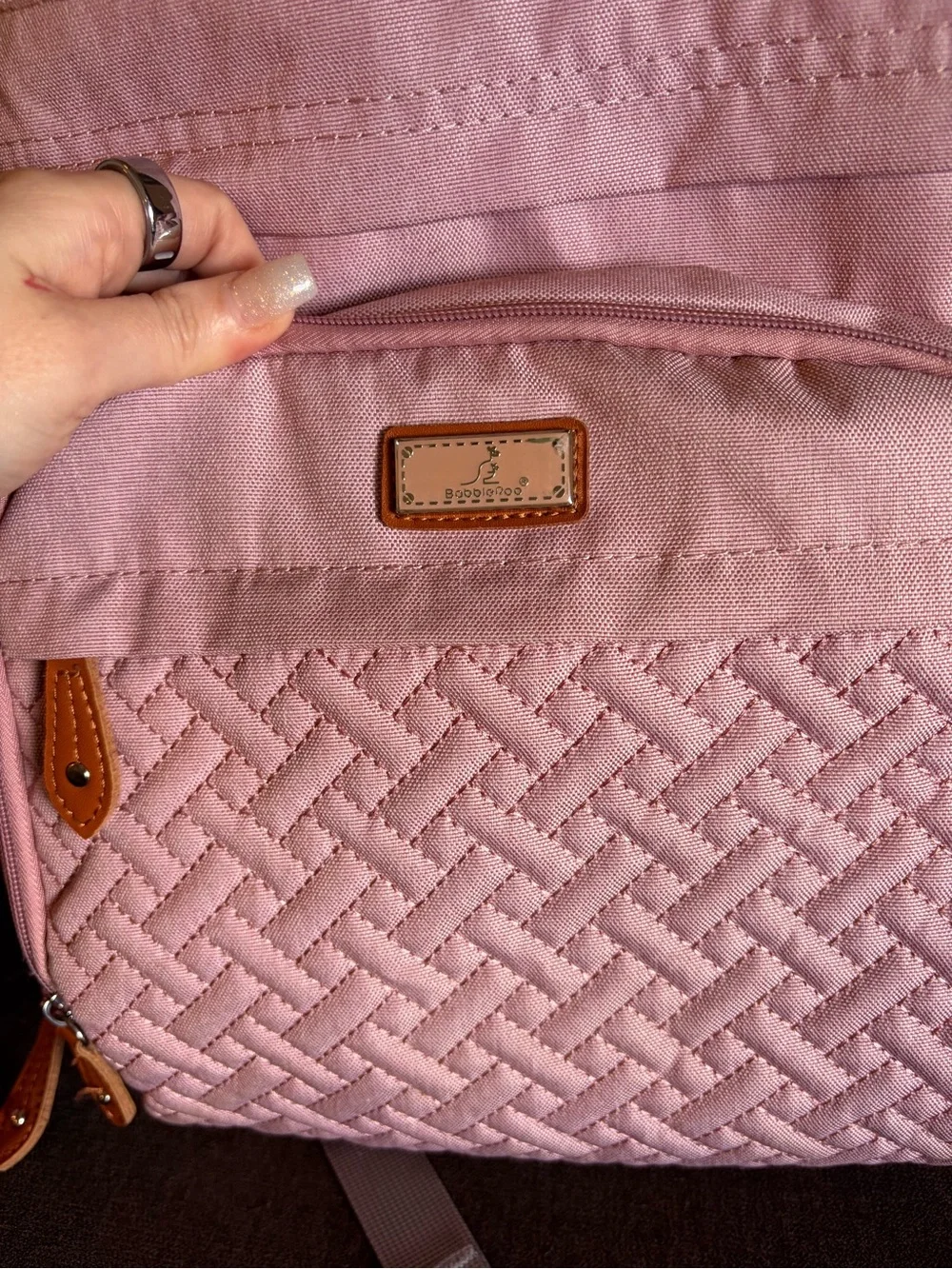 BabbleRoo Pink Diaper Bag Backpack